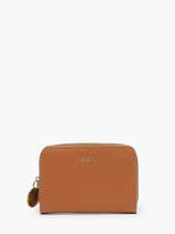Portemonnee Leder Nat et nin Bruin vintage PIA